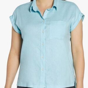 Orvis Linen Button down shirt women’s nwt